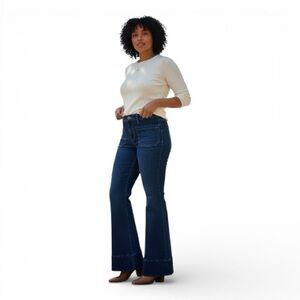Women's Blue Flared Jeans